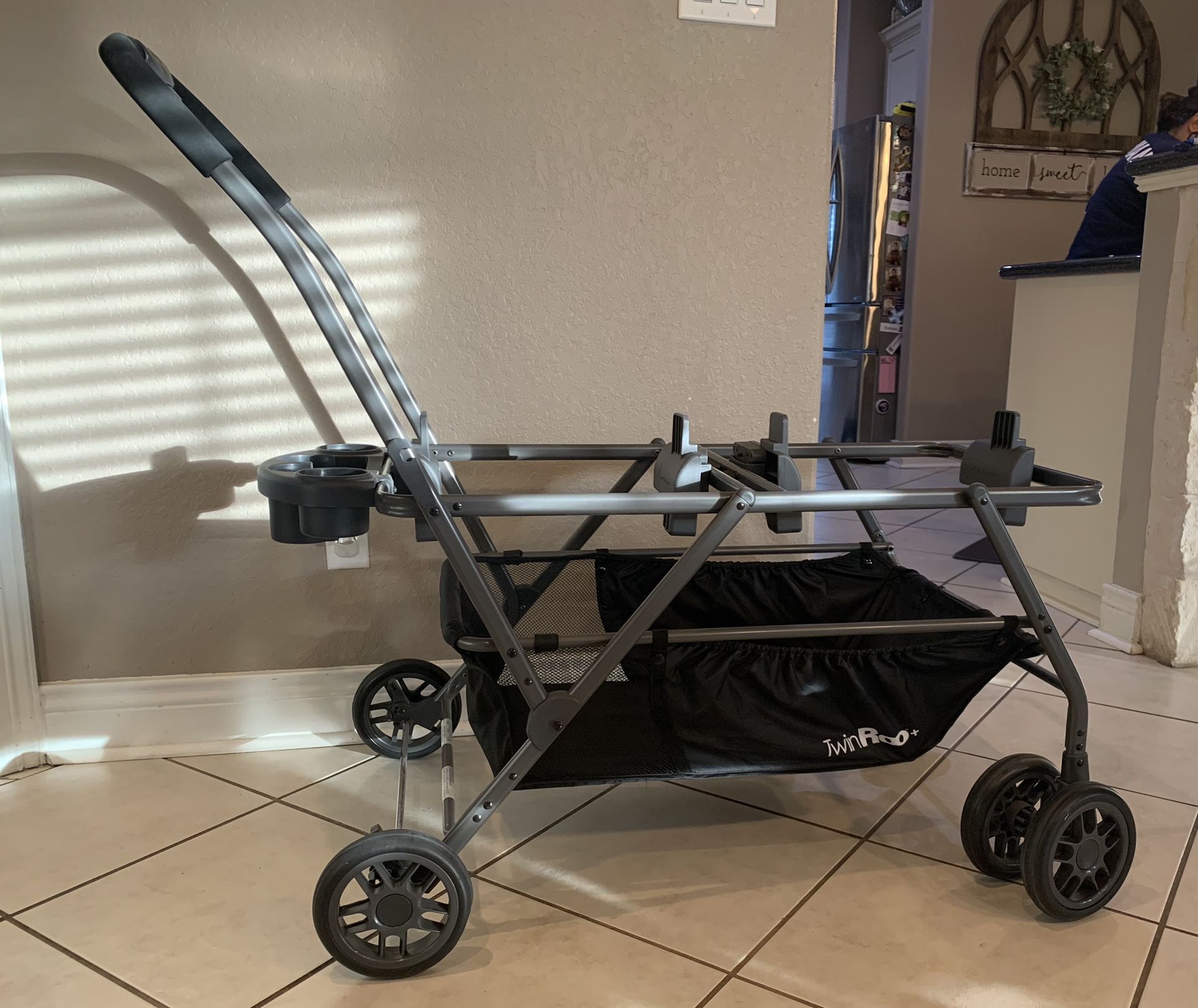 Joovy Twin Roo Stroller With Car Seat Adapters
