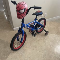 Kids Bicycle - 16” Spider-Man- LIKE NEW