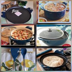 PAQUETE PRINCESS HOUSE MI COCINA INCLUYE CALDERO DE 9 QT Y SARTEN DE 11" COMAL DE 13" CACEROLA DE 5 QT Y COMAL DE 10" Y JUEGO DE ESPÁTULA Y CUCHARA🌹