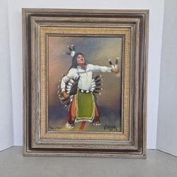 Native American Oil Painting