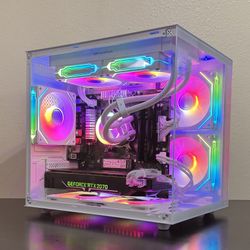 Beautiful White Micro Gaming Rig - Ryzen 5 3600 + RTX 2070 8Gb
