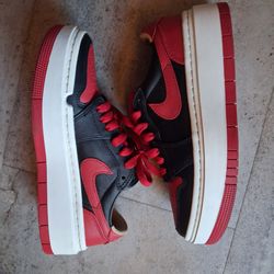 Title: Nike Air Jordan 1 Elevate Low SE "Bred" Platform Sneakers - Size  5.5