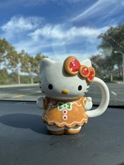 hello kitty gingerbread mug
