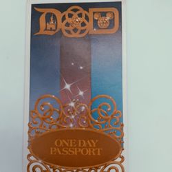 1983 Disneyland UNUSED Ticket Walt Disney World HOPPER Passport 