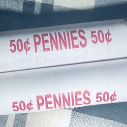 2025 Unopened Uncirculated Penny Rolls ( 2 )