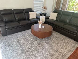 Genuine leather couches 2