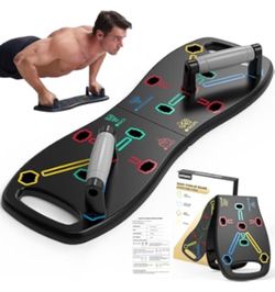 New in Box Push Up Board, Portable Pushup Board for Beginners & Teenagers & Adults, Foldable Multifunctional