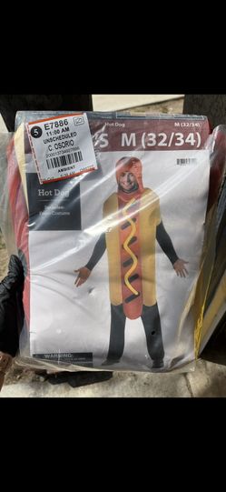 Hot Dog Costume Men Medium