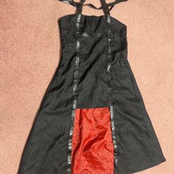 New Medium Black Renaissance Dress Costume Cosplay Spy Family Goth Gothic