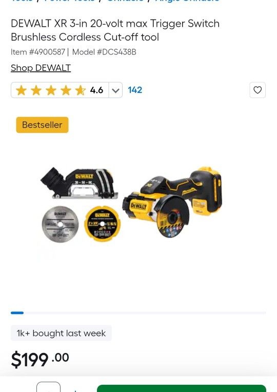 DEWALT 3 in. Cut-Off Tool