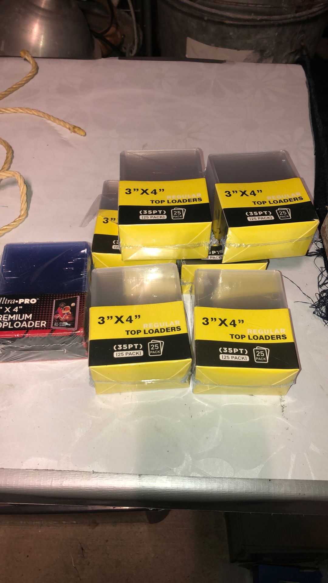 Baseball cards, collectors cards, 175 new top loaders