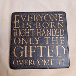 4" by 4" Stone Plaque