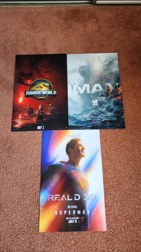 3 Posters All $20 Cheap