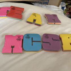 Colorful, Sticky Note Letters Brand New