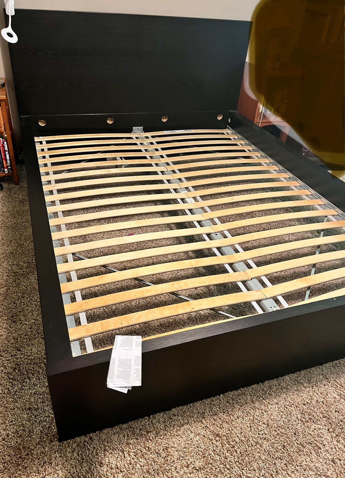 Queen Size Platform Bed Frame With Slats