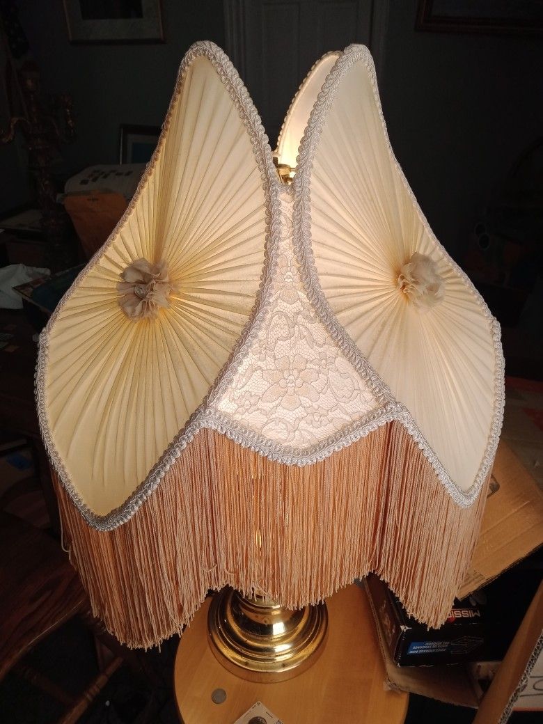 2 Old Lamp Shades In Ok Condition Used