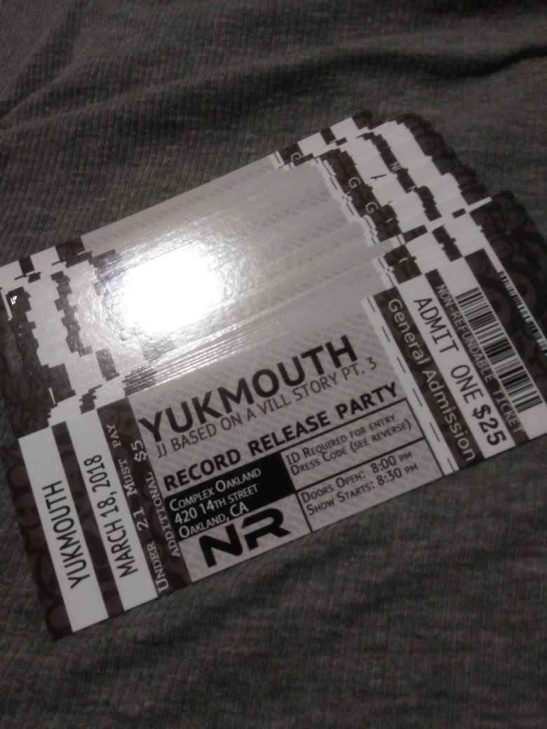 Yukmouth jj based on on vill story pt. 3 record release party.