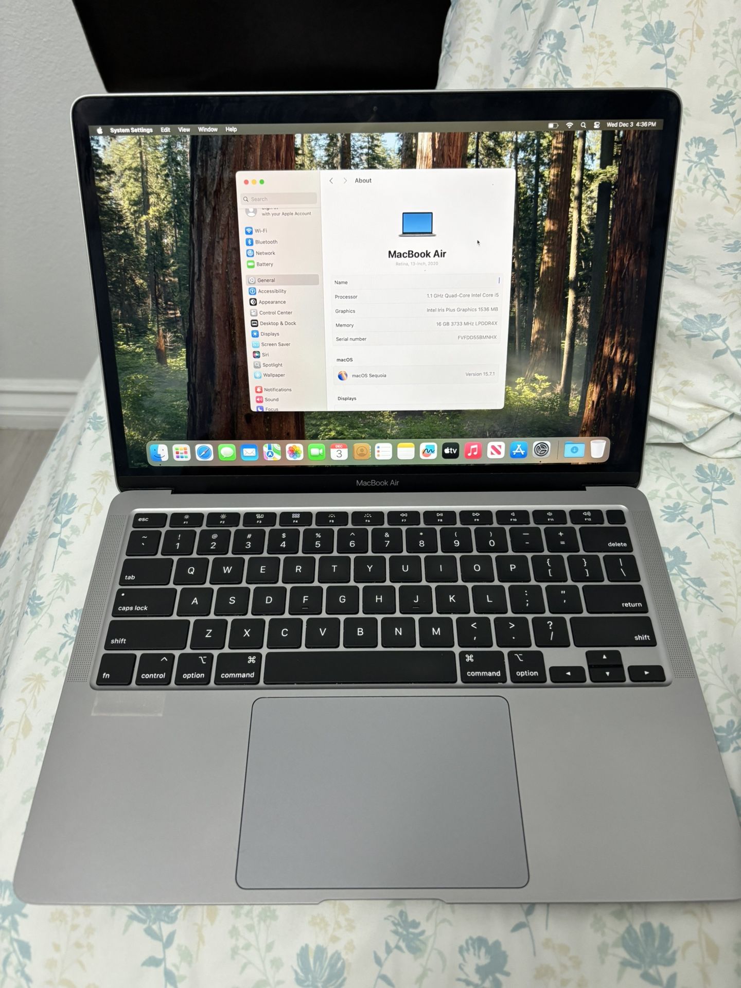 2020 Macbook Air 13" 16 GB RAM