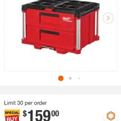 Milwaukee Packout 2 Drawer Box