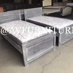 2 Twin Beds And Mattresses 