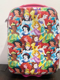 Disney Princess Kids Hard Shell Rolling Luggage