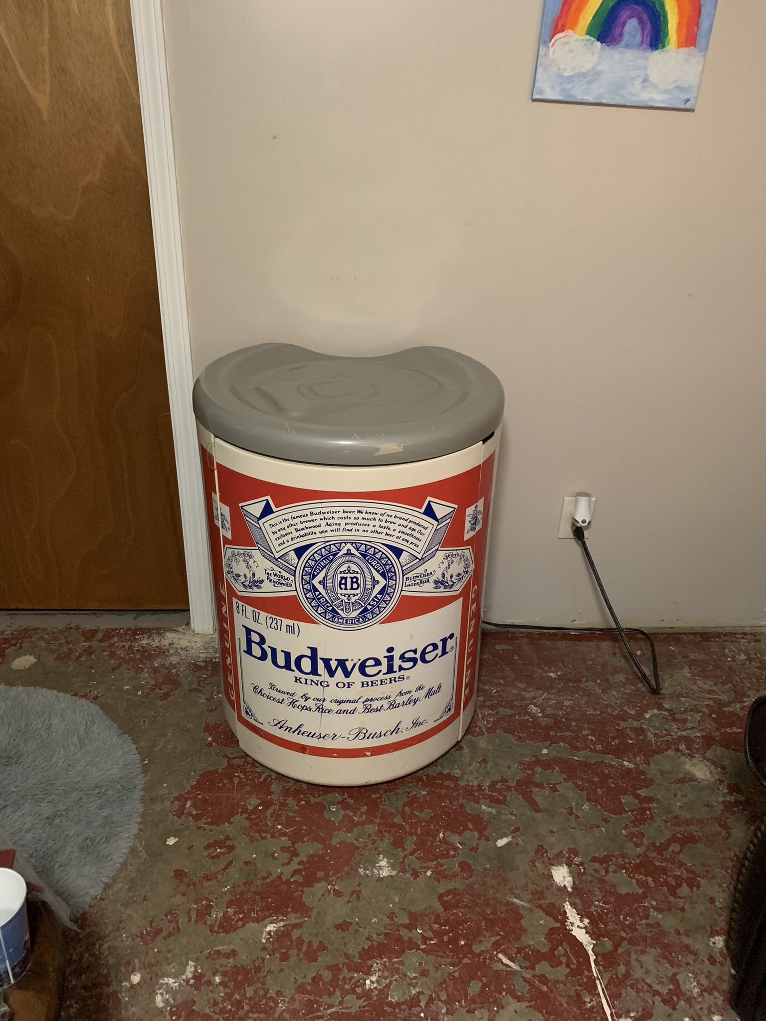 Rare Budweiser Can Fridge