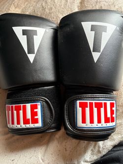 Title boxing gloves berly used