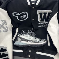 Off White Black White Sneakers Coat 