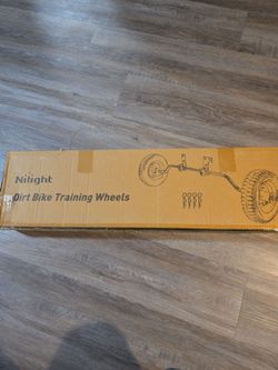 New in box-dirt bike training wheels