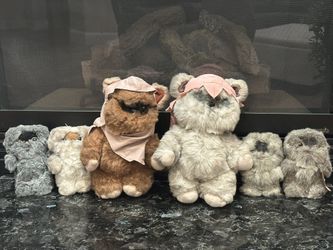 KENNER VINTAGE EWOK PLUSH BUNDLE 