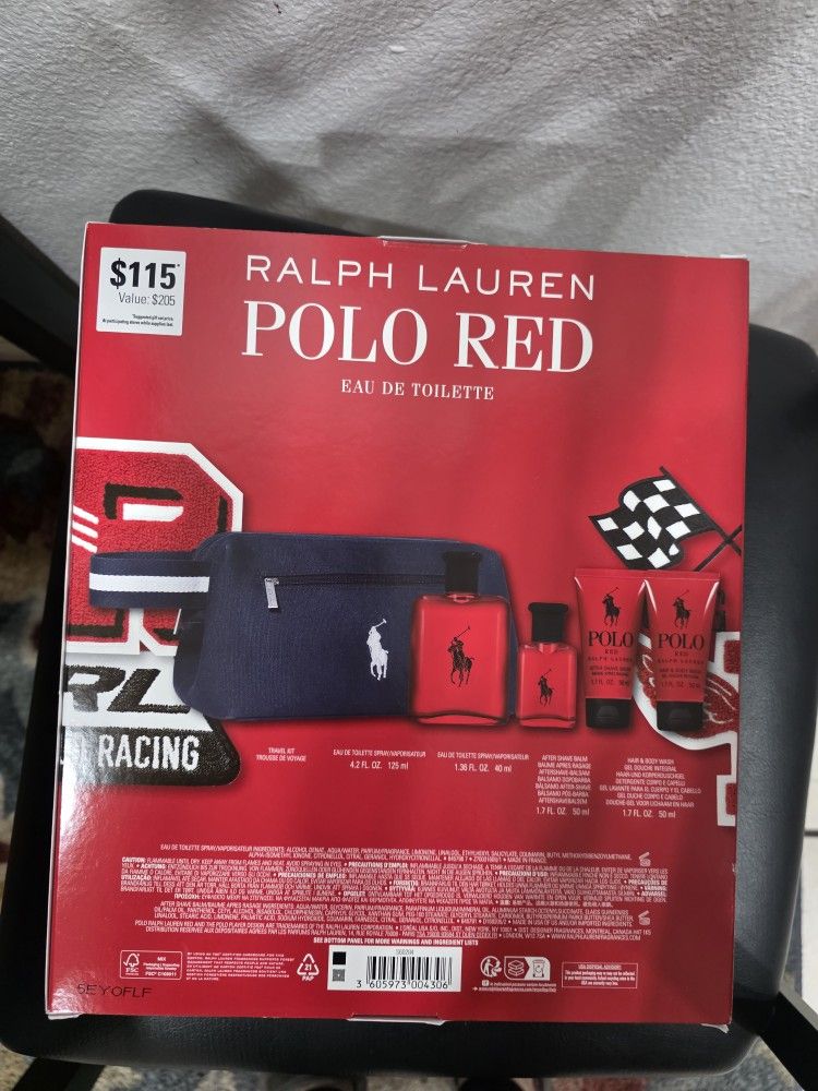 Ralph Lauren Polo Red Eua De Toilette Set