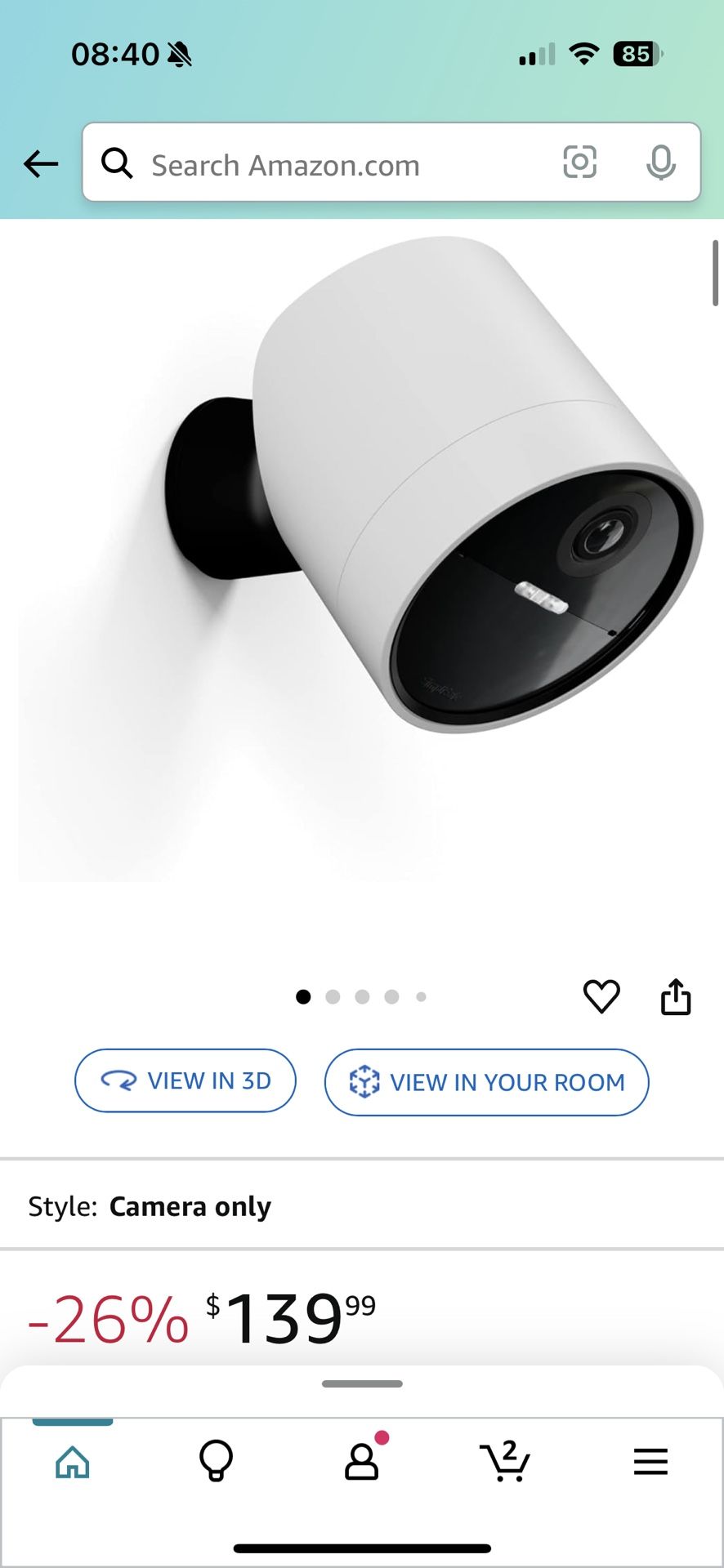Simplisafe Camera- Used but still look like new