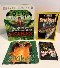 Kids Snake Lot 3 Paperbacks + Deck of Cards