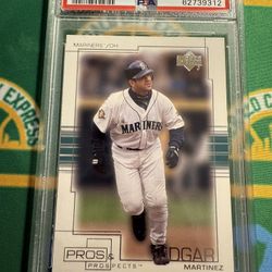 2001 UD Pros &Pros Edgar Martinez #16 PSA 10 Seattle Mariners