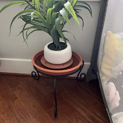 Free Faux Plant And Planter Stand