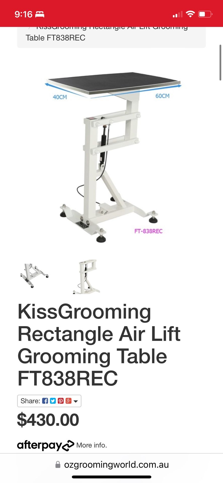 Small Dog Grooming Table