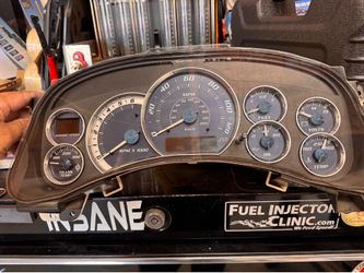 Cadillac escalade gauge cluster