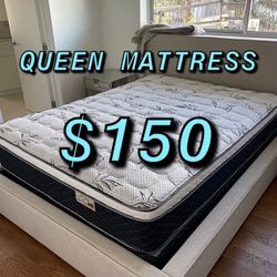  BRAND NEW PILLOW TOP MATTRESSES ✅ COLCHONES NUEVOS PILLOW TOP 💯‼️   QUEEN SIZE $150 ❌ $210 With Box Spring   FULL SIZE $140❌ $200 With Box Spring💥 