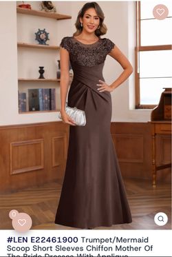 chocolate brown wedding dress