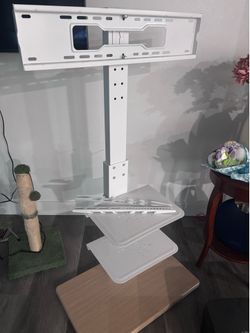 White Floor tv stand