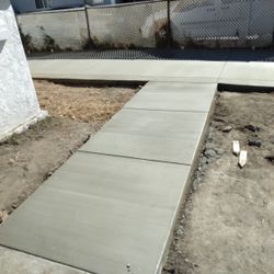 Front ...door...side...back Door...concrete ....!