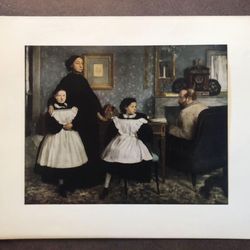 Vintage Degas 1952 Reproduction Print 1860 The Bellelli Family 8x10” & 11x14"