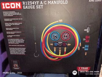 Icon R1234YF A/C manifold gauge set