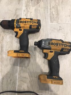 Bostitch driver and drill, charger and broken battery