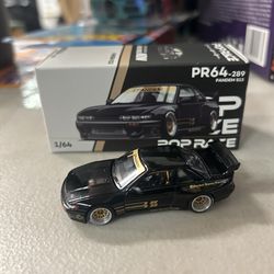 Pop Race 1/64 scale Pandem Nissan Silvia S13 diecast model car
