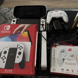 Nintendo Switch OLED And Pro Controller