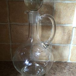 Toscany Etched Wine Decanter