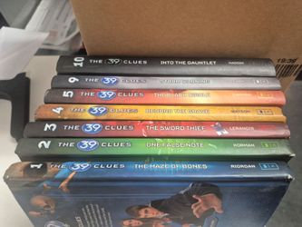 partial set of The 39 Clues series,