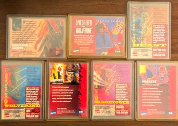 Fleer 1995 Marvel Ultra X-Men Trading Card Lot 6 Base Set Wolverine Gambit