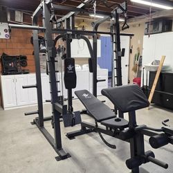 Smith Machine 2001 | Multi-Use Adj Bench | Gym Equipment | Fitness | Squat Rack | Excercise |🔴WEIGHTS AND BARBELL SOLD SEPARATELY 🔴 FREE DELIVERY 🚚
